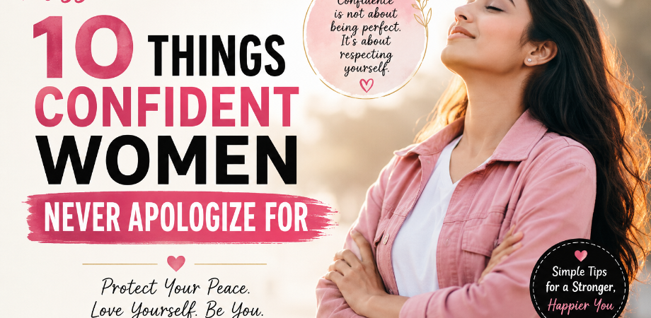 10 Things Confident Women Never Apologize For
